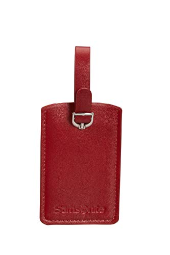 Samsonite Global Travel Accessories Rectangle Luggage Tag, 10.2 cm, Red, Red, 10 Centimeters, Single