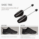 ZJHSXDR 2 Pairs Plastic Shoe Tree Stretcher Shaper for Men (Black)