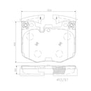 Brembo P06099N Premium Ceramic Front Disc Brake Pad Set BMW OE