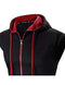 STTLZMC Men's Casual Sleeveless Hoodie Zip Up Vest with Pockets Tank Tops,Black 1,L
