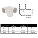 10Pcs 3 Way Inner Diamter 20mm PVC Fitting Build Heavy Duty Greenhouse Frame Furniture Connectors