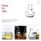 Decanter Whiskey Japanese Sake Glass Decanter Bottle with Ice Pocket Cold Sake Chilled Server Japanese Whiskey Decanter Liquor Dispenser Wine Carafes for Home Party Bar Glass Wine