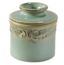 Butter Bell - The Original Butter Bell Crock by L Tremain, a Countertop French Ceramic Butter Dish Keeper for Spreadable Butter, Antique Collection, Sea Spray
