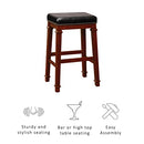 Linon Kennedy Backless PU bar Stool