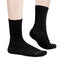 YUEDGE Men's Black Crew Socks Performance Cushioned Training Athletic Socks Moisture Wicking Mens Socks Comfort Work Socks For Men Size 10-13, 5 Pairs/Pack