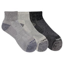 Merrell Men's and Women's Wool Everyday Hiking Socks-3 Pair Pack-Cushioned, Ankle - Charcoal Heather, Medium-Large