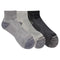 Merrell Men's and Women's Wool Everyday Hiking Socks-3 Pair Pack-Cushioned, Ankle - Charcoal Heather, Medium-Large