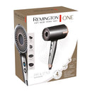 Remington One Dry & Style Hair Dryer, D6077AU, 4 Styling Attachments, Double Ionic System, High Performance 2000W, 8 Heat and Speed Combinations