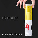 Flairosol OLIVIA.The Original,Advanced Oil Sprayer for Cooking,Salad Dressings & More with Portion Control,Trusted by Professional Chefs.(Glass Bottle,Golden Print) 130ml/4.4 oz,(FL1002)