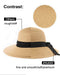 Zylioo XXL Straw Panama Hats Large Summer Beach Sun Hat Big Wide Brim UV Holiday Hat for Men Women, Bowknot-Khaki, XXL-3XL