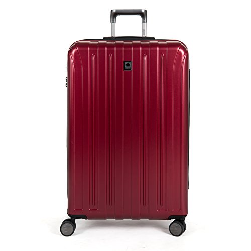 DELSEY Paris Titanium Hardside Expandable Luggage with Spinner Wheels, Black Cherry Red, 3-Piece Set (19/25/29), Titanium Hardside Expandable Luggage with Spinner Wheels
