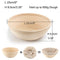 9inch Round and 10inch Oval Rattan Bread Proofing Basket Sourdough Bannetons Fermentation Basket Pack 2 with Linen Cloth Liner