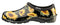 Sloggers Waterproof Garden Shoe for Women – Outdoor Slip-On Rain and Garden Clogs with Premium Comfort Support Insole, F&G, Sunflower Print Black, 11