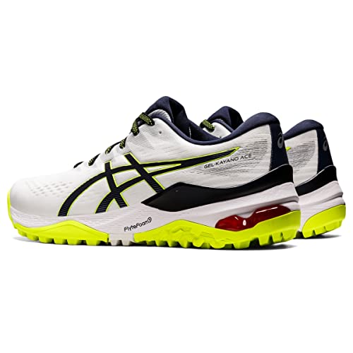 ASICS Men's Gel-Kayano ACE Golf Shoes, 9.5, White/Midnight