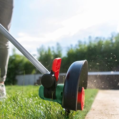 Bosch 18V Cordless Lawn Grass Line Trimmer Whipper Snipper with 1 x 2.5ah Battery & Fast Charger, 26cm, Ergonomic V Handle (UniversalGrassCut 18). Made in Europe