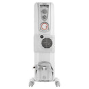 De'Longhi, Portable Oil Column Heater, 2400W with Timer, Addional Fan to Boost Heat, Castors and Cool-Touch Handle, 24 H, DL2401TF, White