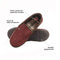 Hanes Men's Textured Moccasin Slipper, Burgundy, 3X-Large