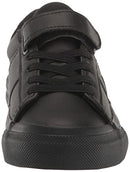 POLO RALPH LAUREN Boy's Sayer Ps Triple Black Sneaker, Black-t, 7.5 Toddler