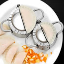 ZHOUHON Set of 2 Ravioli Dumpling Shaper, Ravioli Cookie Cutter, 3Dumpling Shape, Round Cookie Cutter, Ravioli Dumpling Maker Dumpling (2 Pieces)