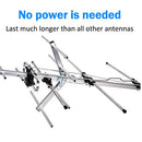 [Newest 2020] Five Star TV Antenna Outdoor Yagi Satellite HD Antenna with up to 200 Mile Range - Attic or Roof Mount TV Antenna, Long Range Digital OTA Antenna for 4K 1080P (Antenna with Jpole)