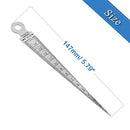 Bestgle Taper Gauge, 1-15mm Stainless Steel Tapered Gauge Depth Welding Test Spark Plug Gap Ruler Hole Depth Inspection Tool Inch & Metric Tapering Measurement