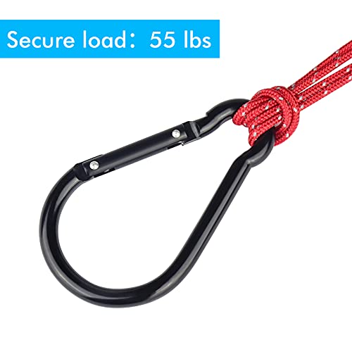 10PCS 4"/10cm Large Carabiner Clip,Strong Unlocking Caribeaner Keychain Pack for Backpack Hook, Light Duty Paracord Umbrella e Parachute para Cord AccessoriesRop