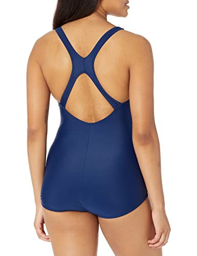 Speedo Women's Powerflex Conservative Ultraback Swimsuit, Nautical Navy, 8