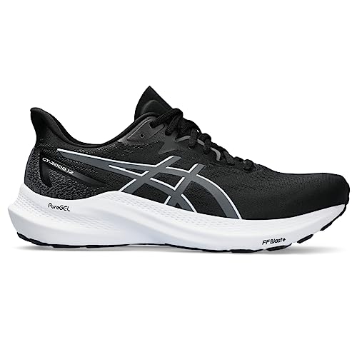 ASICS Men's GT-2000 12 Shoes, Black/Carrier Grey, 11 US