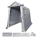 VEVOR Portable Shed Outdoor Storage Shelter, 6x8x7 ft Heavy Duty Instant Waterproof Storage Tent Sheds with Roll-up Zipper Door and Ventilated Windows for Motorcycle, Bike, Garden Tools