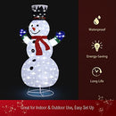 180CM 3D Christmas Snowman Light LED Lights Xmas Decor Indoor Outdoor Holiday New Year Party with 200 LED Bulbs