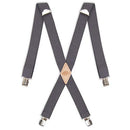 Dickies Men's 1 1/2 Inch Solid Straight Clip Suspender, Charcoal, One Size
