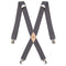 Dickies Men's 1 1/2 Inch Solid Straight Clip Suspender, Charcoal, One Size