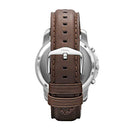 Fossil Men's FS4735 Grant Stainess Steel Watch With Brown Leather Band
