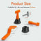 50/200 Tile Leveling System Clips Levelling Spacer Tiling Tool Floor Wall Wrench (50 PCS + 2 Wrenches)