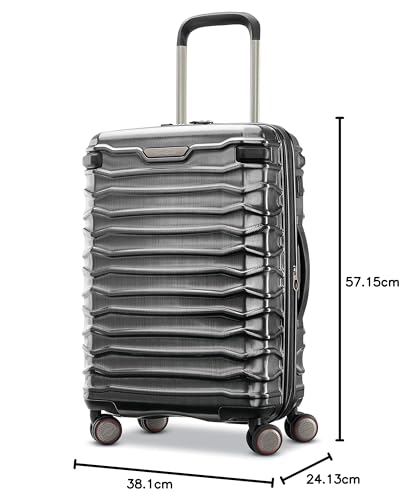 Samsonite Stryde 2 Hardside Expandable Luggage with Spinners, Brushed Graphite, Carry-On 22-Inch, Stryde 2 Hardside Expandable Luggage with Spinners