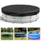 8 Ft Round Pool Cover Solar Cover for above Ground Pool with Pool Covers Accessories Swimming Round Solar Pool Covers for above Ground Pools Heavy-Duty Waterproof Dustproof(Black)