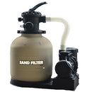 GAME 7011-E Sand Filtration System - 16-Inch Above-Ground Pool Filter Tank with Digital Timer, 120 Pound Sand Capacity, 3/4 HP Pump and Motor, 3,698 GPH