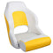 MSC Captain Boat Seat (White/Yellow, Captain Boat Seat)