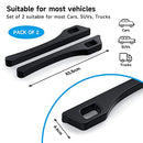 Car Seat Gap Filler Set of 2 Soft Foam Seat Gap Filler Universal Fit Car SUV Truck to Fill The Gap Between Seat and Console Stop Things from Dropping Drop Blocker (Black)