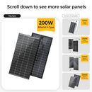 BougeRV Bifacial 200 Watts 9BB Solar Panel