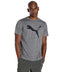 PUMA Men's Train FAV Heather Cat Tee, Medium Gray Heather/Black Cat, XL