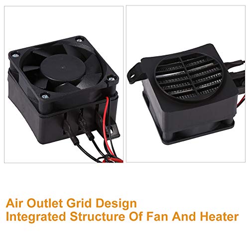 100W 12V Energy Saving PTC Car Fan Air Heater Constant Temperature Heating Element Heaters for Heater Humidifier Air Conditioning Appliances