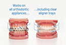 OrthoDots CLEAR – Moisture Activated, Dental Wax Alternative for Pain Caused by Braces, Clear Aligner Trays and other Orthodontic Appliances. OrthoDots Stick Better and Stay on Longer that Dental Wax.