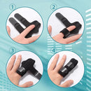 4pcs Finger Splints,Finger Support Brace Finger Splint Broken Finger Stabilizer for Straightening Arthritis Fingers Broken and Strained Arthritis H HOME-MART (Black)