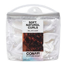 Conair Fabric Hair Curlers to Sleep In, Soft Hair Rollers for Natural Curls, White, 24 Pack