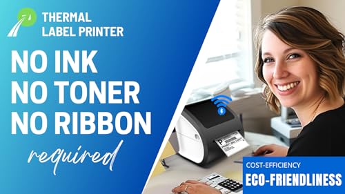 Thermal Printer for Shipping Label Printer – Compact, User-Friendly & Versatile for Home Office Efficiency