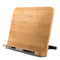 Readaeer Large Size Bamboo Reading Rest Cookbook Cook Book Holder Stand Bookrest Foldable Book Stand Reading Stand Holder