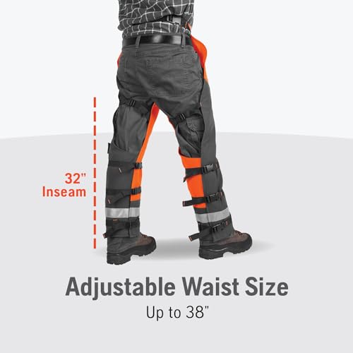 Husqvarna 587160704 Technical Apron Wrap Chap, 36 to 38-Inch Orange