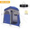 KingCamp Outdoor Privacy Double Shower Tents Dressing Room Portable Shelter Picnic Fishing Bathroom Rain Shelter with Window for Hiking and Beach