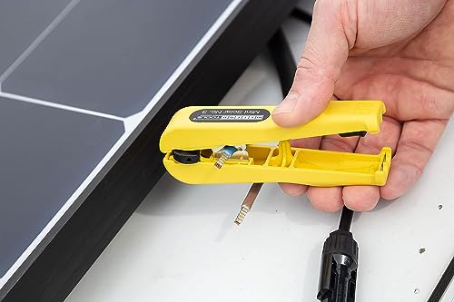 WEICON TOOLS Mini-Solar No.3 1.5-6.0 mm² Stripping Tool for Solar Area, Yellow/Black, 125 mm